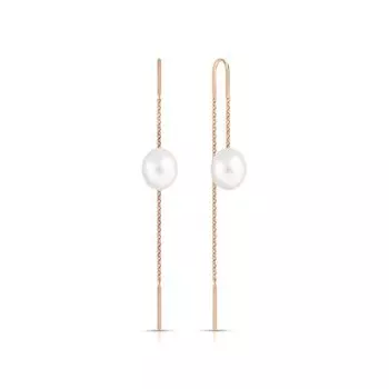 Золотые серьги с жемчугом