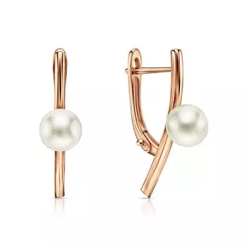 Золотые серьги с жемчугом