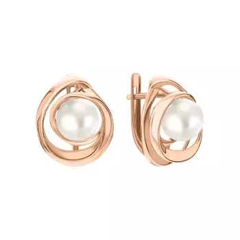 Золотые серьги с жемчугом