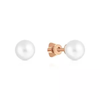 Золотые серьги с жемчугом