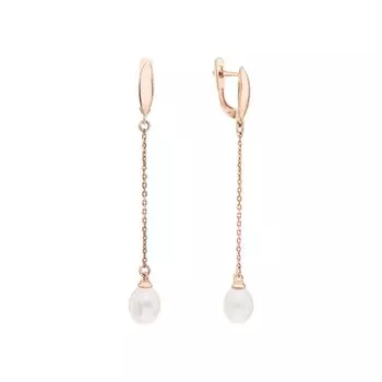 Золотые серьги с жемчугом