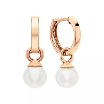 Золотые серьги с жемчугом