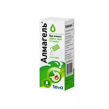 Алмагель суспензия для приема внутрь 10 мл 10 шт