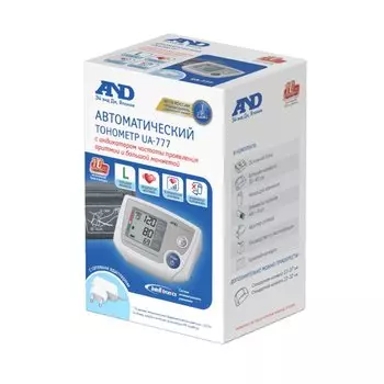 AND Тонометр автоматический UA-777 с адаптером и большой манжетой