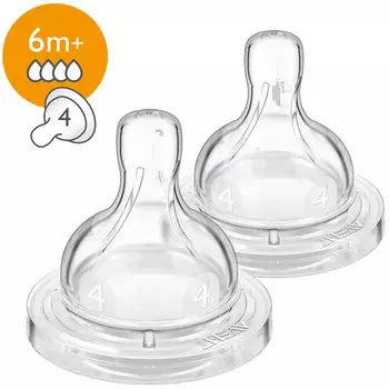 Авент Соска поток быстрый 2 шт