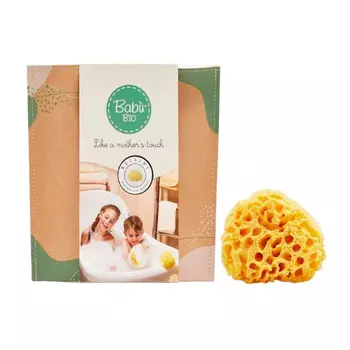 Babu Губка натуральная 12 см в био упаковке