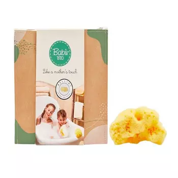 Babu Губка натуральная 14 см в био упаковке