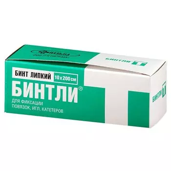 Бинтли-Т бинт липкий 10 см х 200 см