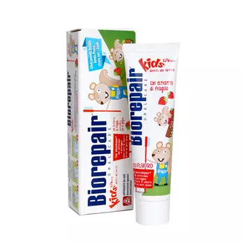 Biorepair Kids Зубная паста для детей 0-6 лет Клубника 50 мл
