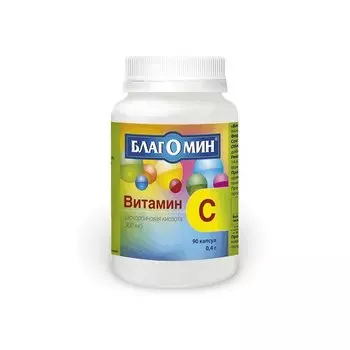 Благомин Витамин С Аскорбиновая кислота капсулы 90 шт