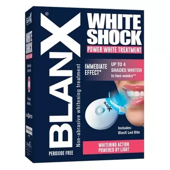 BlanX White Shock Зубная паста отбеливающая с лампой-активатором 50 мл