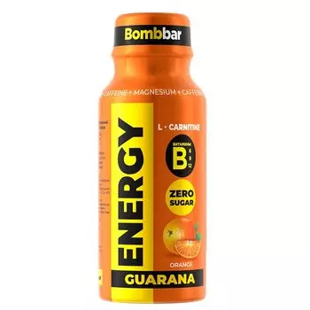 Bombbar Energy Л-Карнитин с гуараной напиток Апельсин 100 мл
