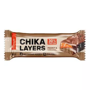 Chikalab Батончик протеиновый глазированный Солёная карамель и арахис 60 г