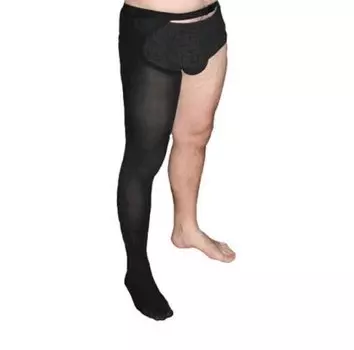 Orto Чулок антиэмболический мужской 2 класс компрессии размер S Черный Правый