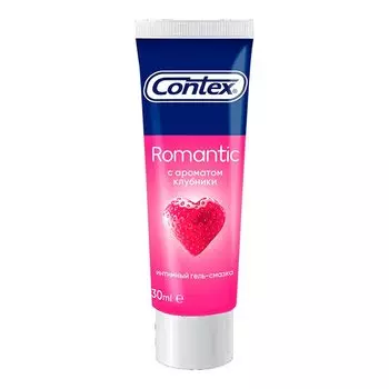Contex Romantic Гель-смазка c ароматом клубники 30 мл