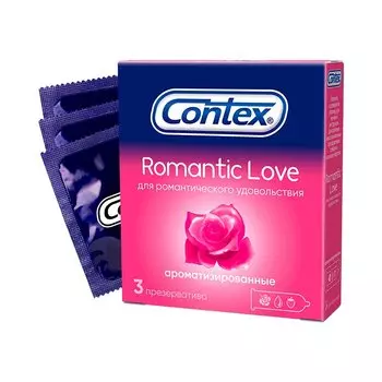 Contex Romantic Love Презервативы ароматизированные 3 шт