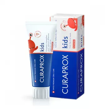 Curaprox Кидс зубная паста для детей с рождения Клубника 60 мл