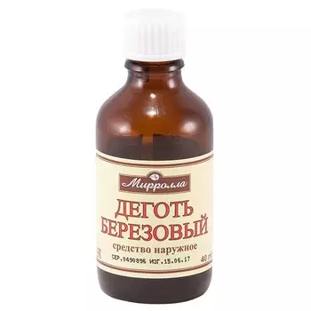 Деготь березовый для наружного применения 40 мл