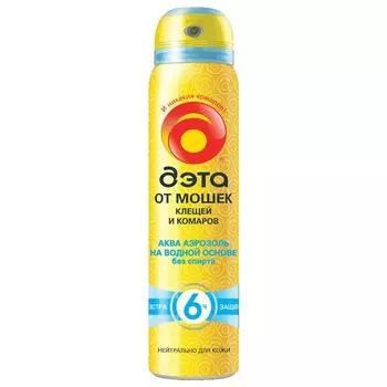 Deta Аква-аэрозоль от мошек клещей и комаров 100 мл