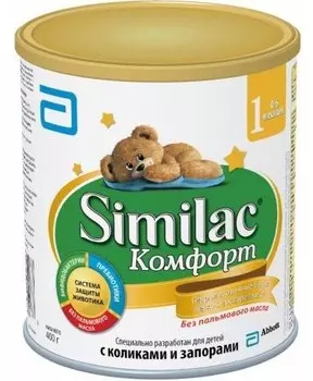 Similac Комфорт 1 смесь сухая молочная 0-6 месяцев 375 г