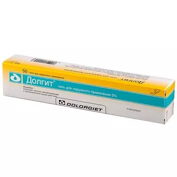 Долгит 5% гель для наружного применения 50 г