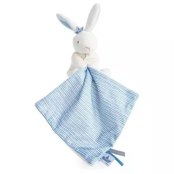 Doudou et Compagnie Кролик Пелидуду с платочком голубой