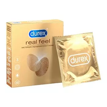 Durex Real Feel Презервативы из синтетического латекса 3 шт