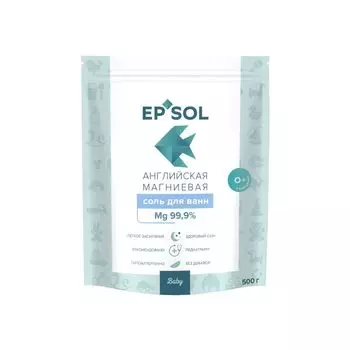 Epsol Baby Соль для ванн английская магниевая для детей с рождения 500 г