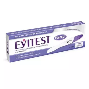 Evitest Perfeсt Тест на беременность струйный тест-кассета 1 шт
