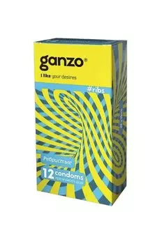 Ganzo Ribs Презервативы ребристые 12 шт