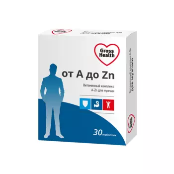 Gross Health Комплекс для мужчин от A до Zn таблетки 30 шт