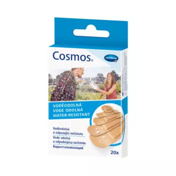 Cosmos Water-Resistant Пластырь влагостойкий Набор 5 размеров 20 шт