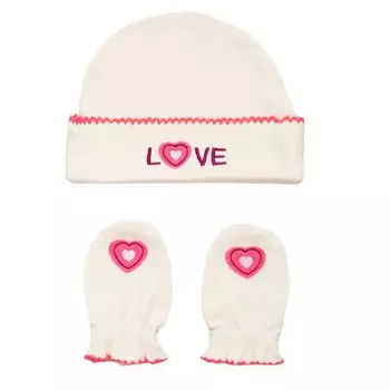 ХБД Шапочка и Антицарапки 2пр.Бежевый Love р. г.30-32 см