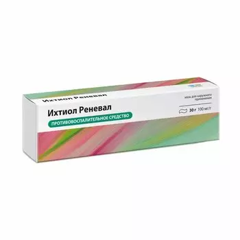 Ихтиол Реневал 10% мазь для наружного применения 30 г