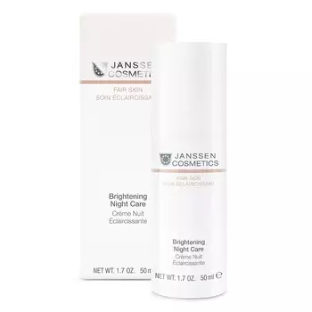 Janssen Cosmetics Fair Skin Крем ночной увлажняющий для выравнивания тона кожи Анти-Эйдж 50 мл
