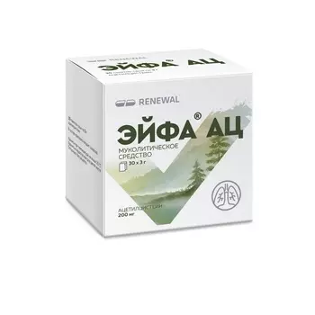 Эйфа АЦ 200 мг гранулы для приготовления раствора 3 г 30 шт