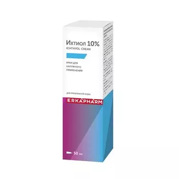 Эркафарм Ихтиол 10% крем для наружного применения 50 мл