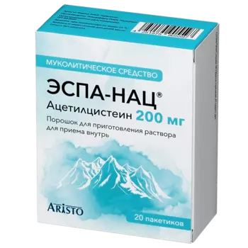 Эспа-Нац 200 мг порошок для приготовления раствора для приема внутрь 3 г 20 шт
