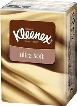 Клинекс Платки бумажные носовые Ультра Софт 10 шт