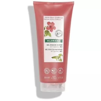 Klorane Гель для душа питательный Цветок гибискуса-Органическое масло Купуасу 200 мл