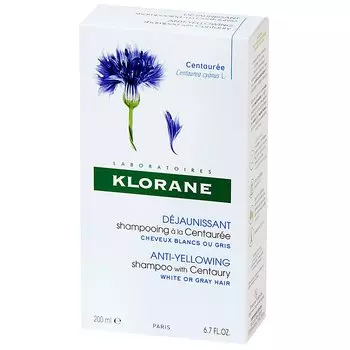 Klorane Шампунь для седых волос с васильком 200 мл