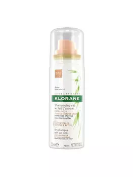 Klorane Шампунь-спрей сухой тонирующий с овсом для темных волос 50 мл