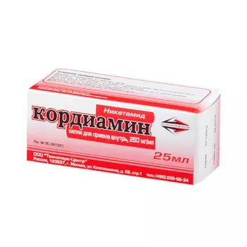 Кордиамин 250 мг/мл капли для приема внутрь 25 мл