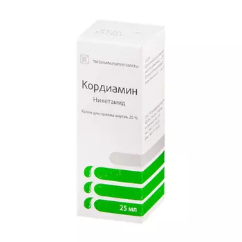 Кордиамин 25% капли для приема внутрь 25 мл