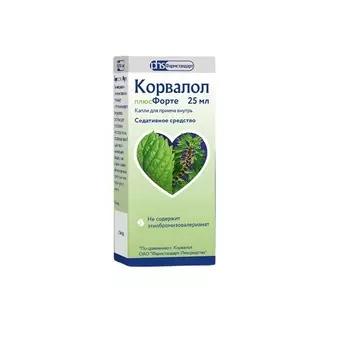 Корвалол ПлюсФорте капли для приема внутрь 25 мл