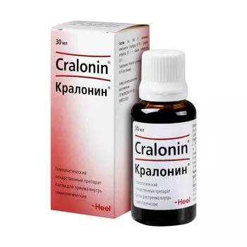 Кралонин капли гомеопатические для приема внутрь 30 мл