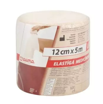 Lauma Бинт медицинский эластичный компрессионный высокой растяжимости 5 м х 12 см 1 шт