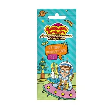 Лава Лава Салфетки влажные детские 15 шт