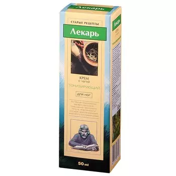 Лекарь крем для ног тонизирующий Чага 50 мл
