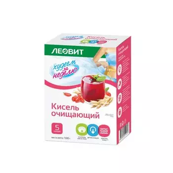 Леовит Худеем за неделю Кисель очищающий 20 г 5 шт
